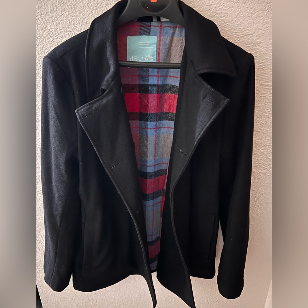 dELiA*s Black Pea Coat for Women